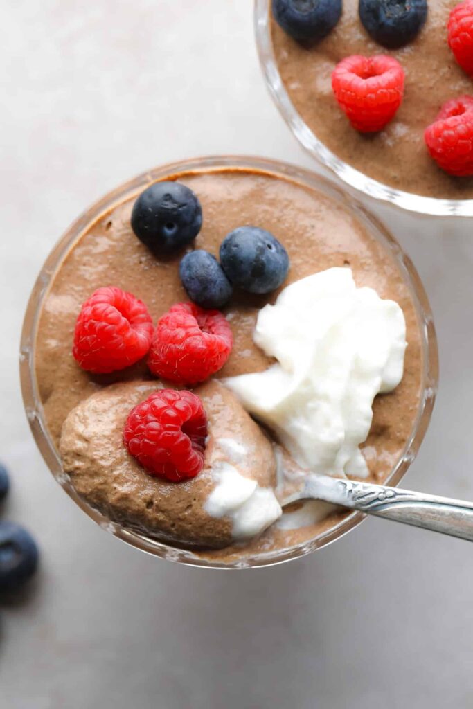 Chocolate pudding chia chia