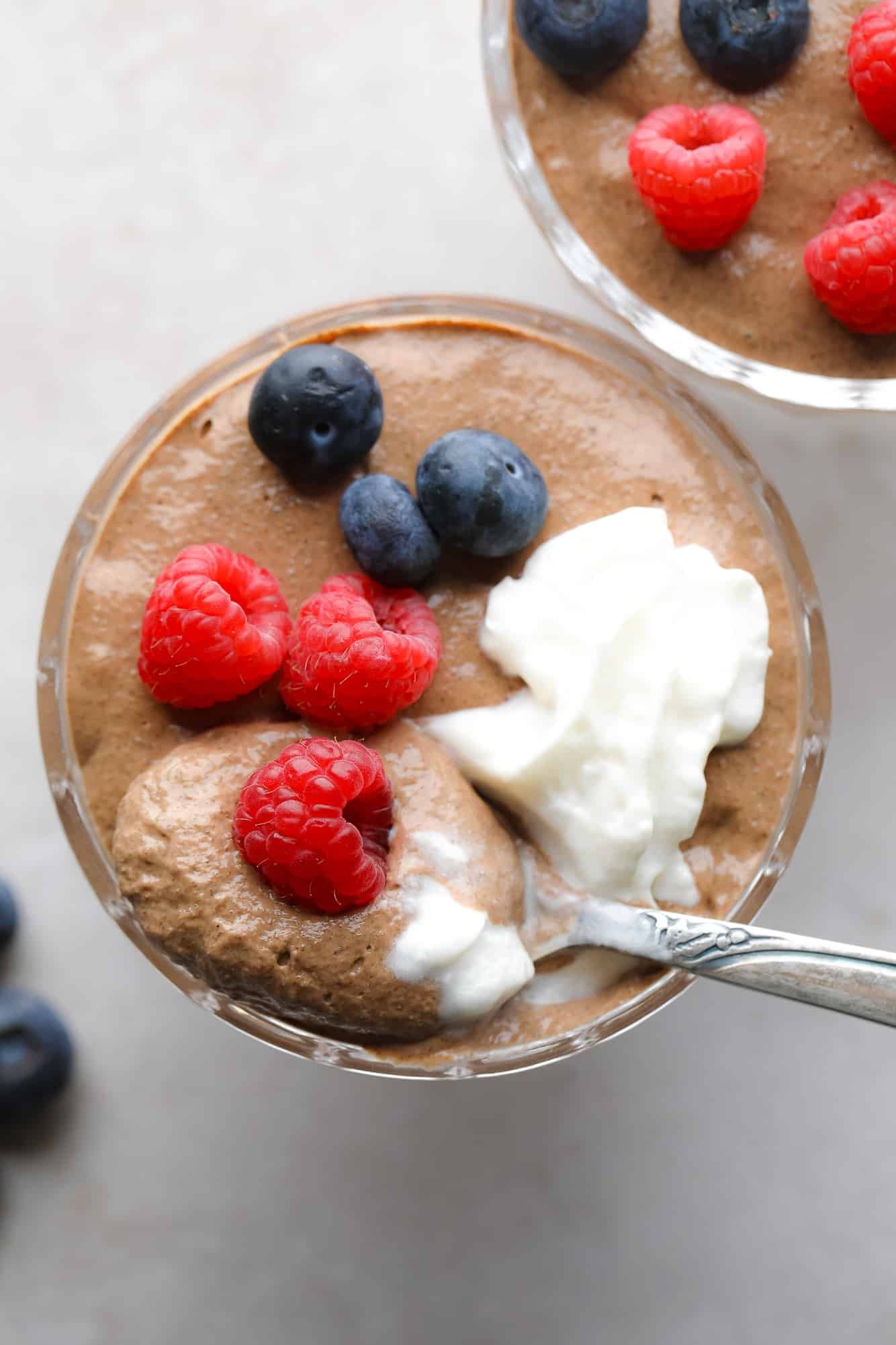 Chocolate pudding chia chia