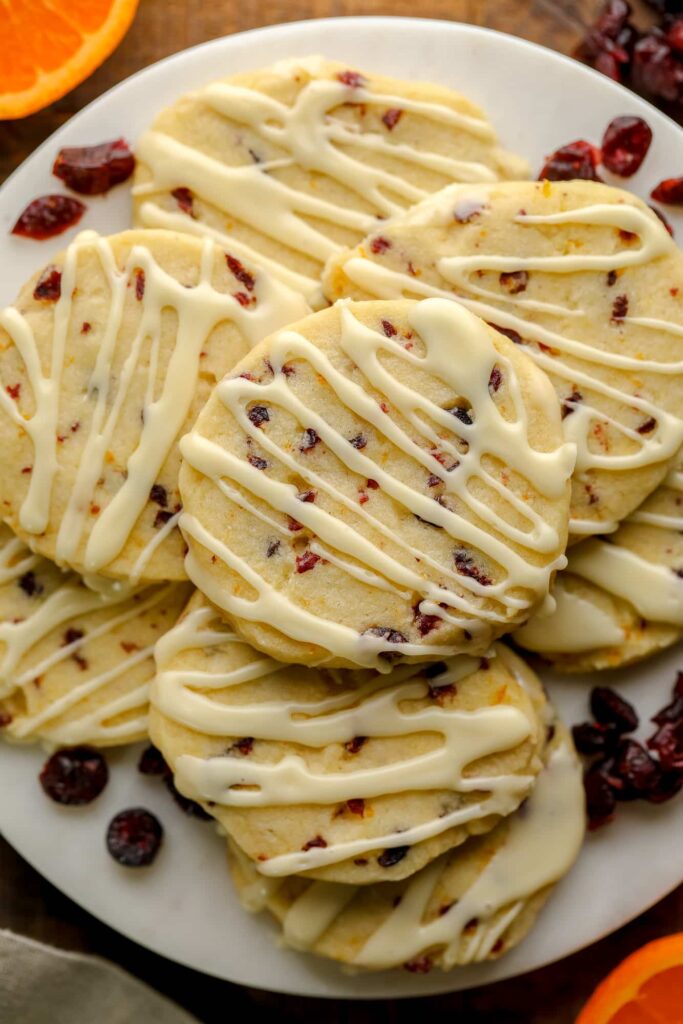 Orange cranberry bread cookies
