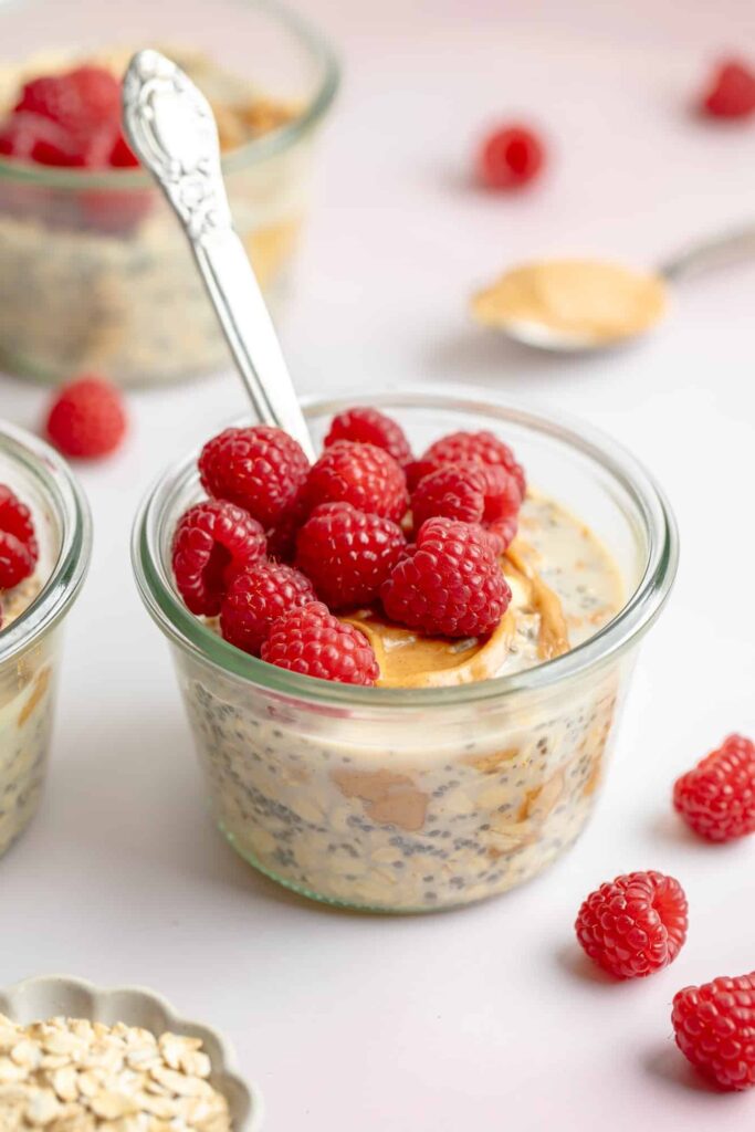 Peanut butter during oats night