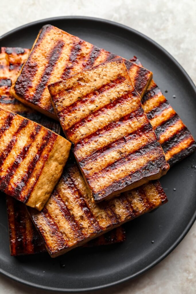 Tofu on the grill