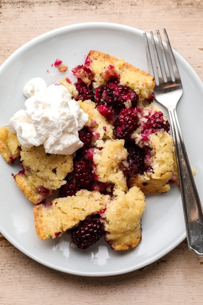 Vegan BlackBerry Cobbler