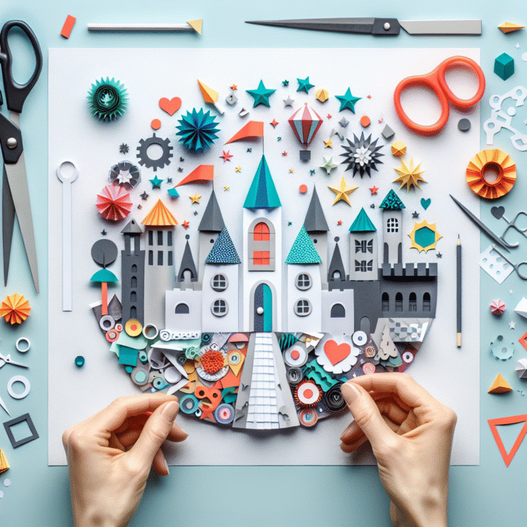 Atividades de Montagem de Figuras com Papel: Criando Histórias