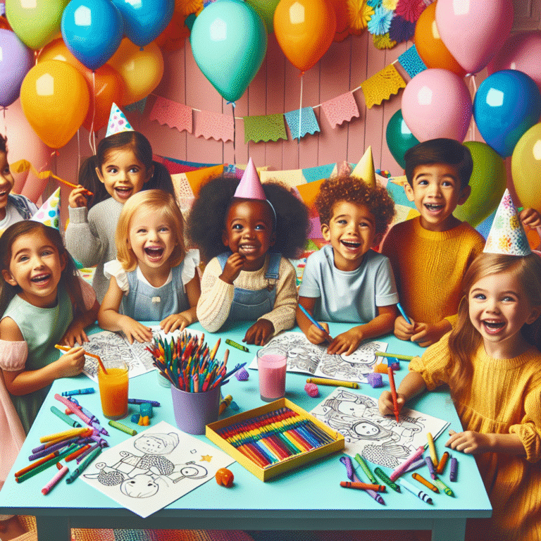 inspiração de atividades de colorir para festas