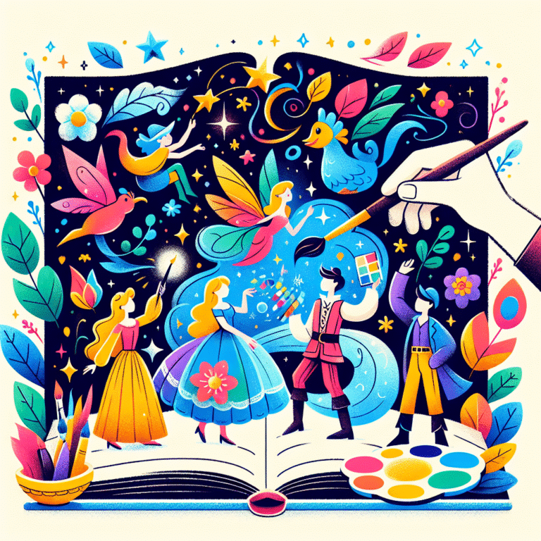 colorir personagens de contos de fadas: magia e cor em cada página