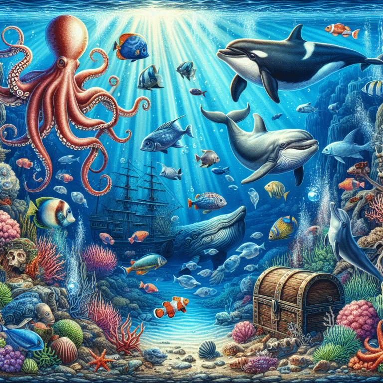 colorir figuras de animais marinhos: mergulhando na imaginação