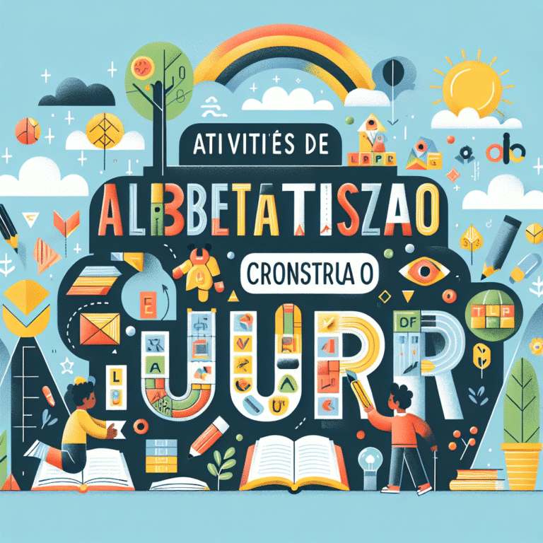 Atividades de Alfabetização para Imprimir: Construa o Futuro
