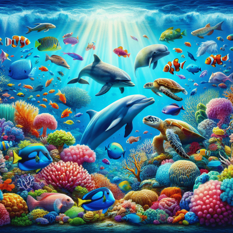 Animais Marinhos: Explorando o Oceano com as Cores