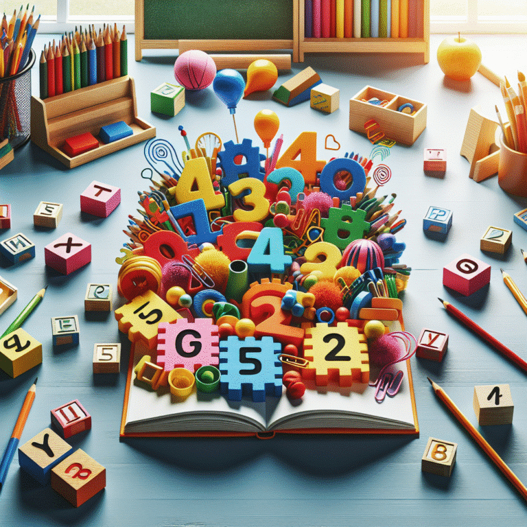 Materiais para aprender letras e números: ideias criativas